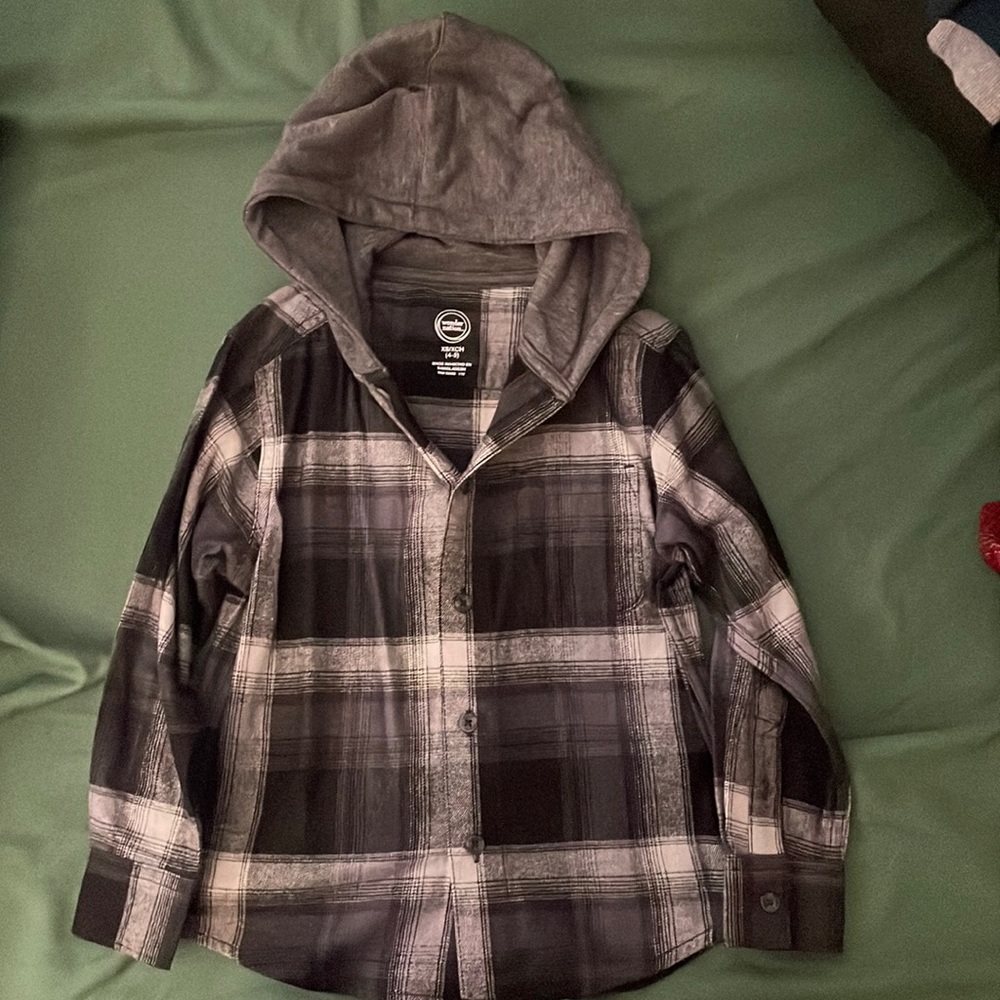 Wonder Nation boys button down Hoodie size 4/5